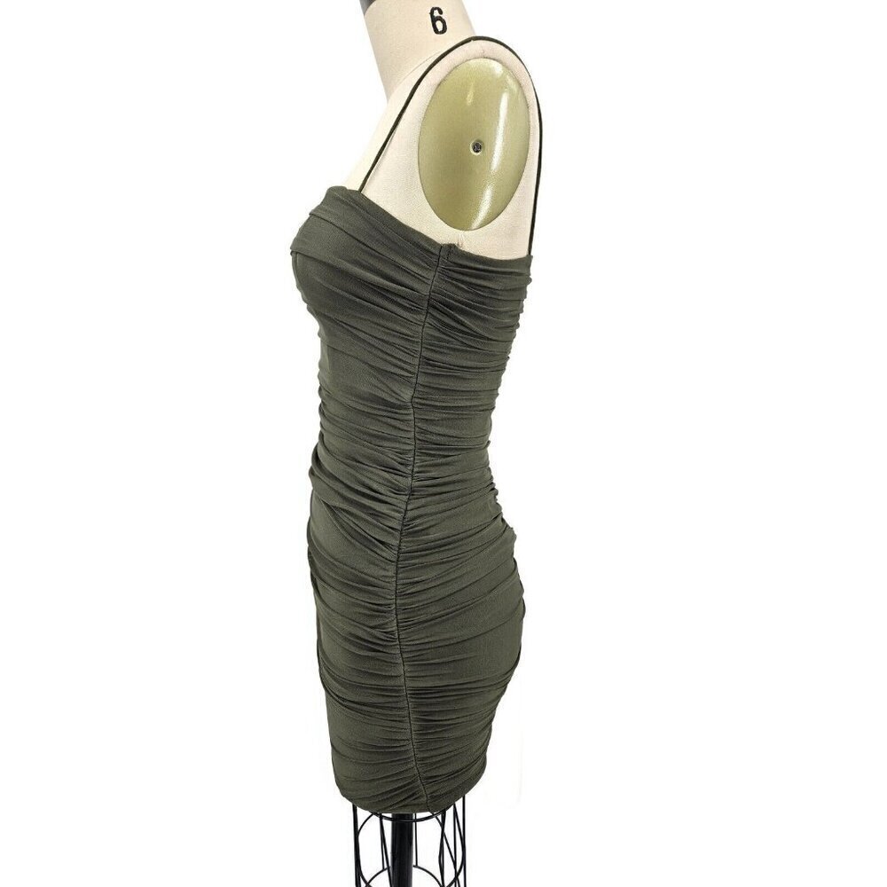 NWOT Princess Polly Tara Mini Dress Womens 0 Olive Green - Picture 5 of 8